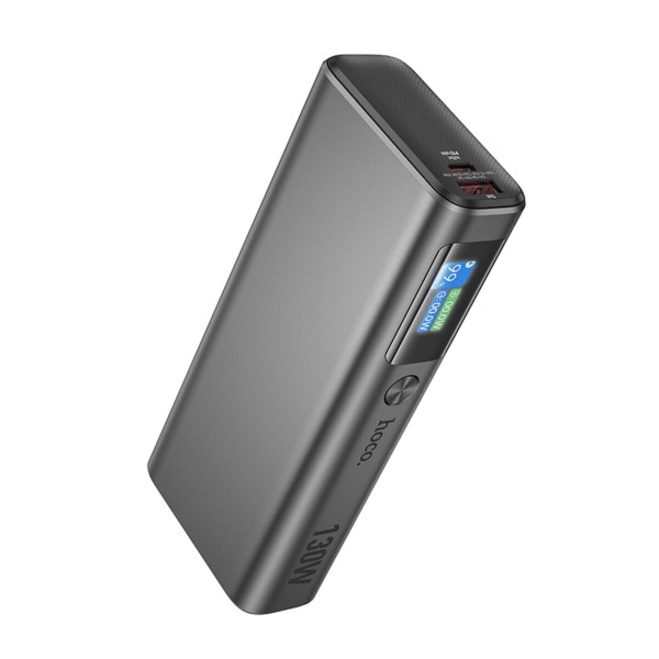 Зовнішній акумулятор HOCO Q17B Electric power bank(20000mAh) 130W space gray (6942007628976)