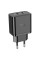 Мережевий зарядний пристрій HOCO N35 Streamer dual-port PD45W GaN (2C) charger(EU) Black (6931474797193)