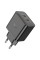 Мережевий зарядний пристрій HOCO N35 Streamer dual-port PD45W GaN (2C) charger(EU) Black (6931474797193)