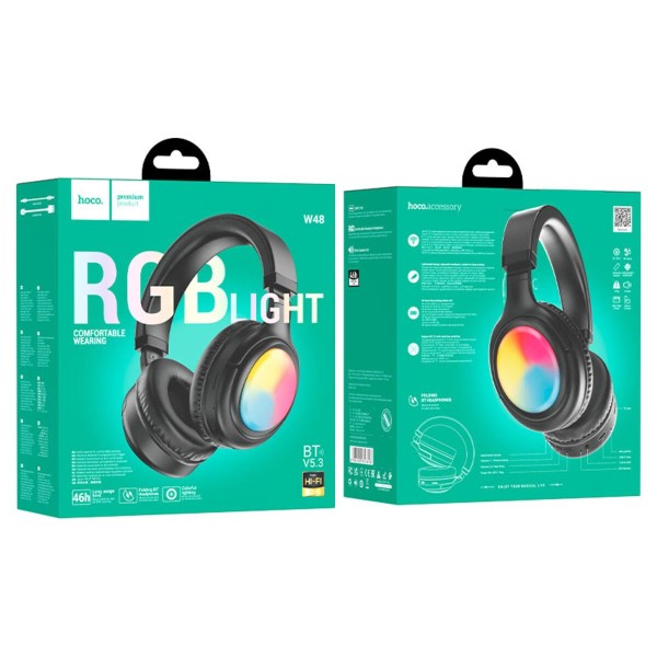 Бездротові навушники HOCO W48 Focus BT headphones Black (6942007618816)