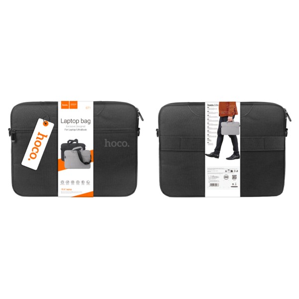 Сумка для ноутбука HOCO GT1 Simple series laptop bag(15.6 inches) Black (6942007620987)