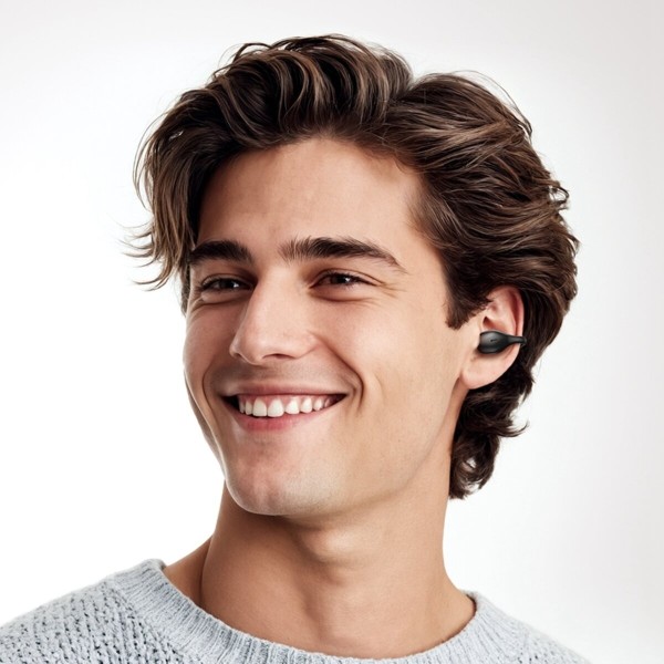 Бездротові навушники HOCO EA9 Clear sound clip-on true wireless BT headset Black (6942007629188)