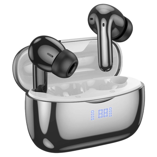 Бездротові навушники HOCO EQ16 Shine true wireless ANC+ENC Noise Reduction BT headset Black glaze (6942007619103)