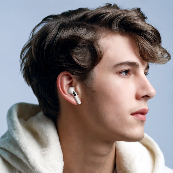 Бездротові навушники HOCO EW72 Soar true wireless ANC Noise Reduction touch screen BT headset White (6942007629829)