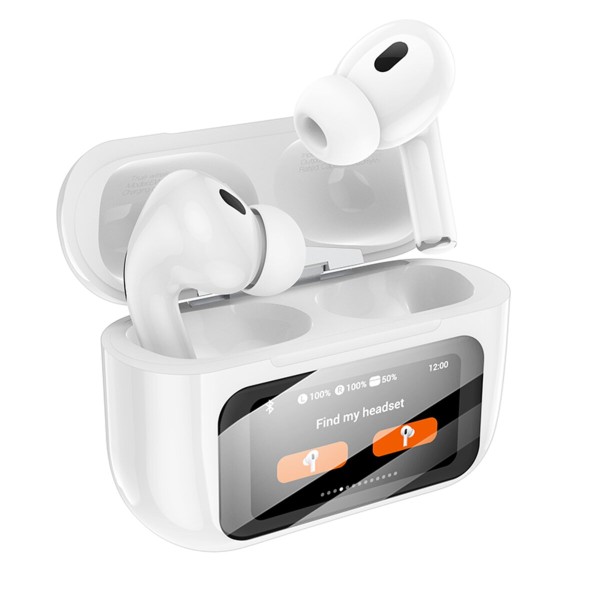 Бездротові навушники HOCO EW72 Soar true wireless ANC Noise Reduction touch screen BT headset White (6942007629829)
