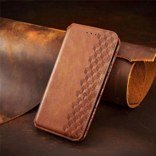 Чохол-книжка для смартфона Rubic Leather for Xiaomi Redmi Note 13 4G Brown (RUBICXiNo13Brown)