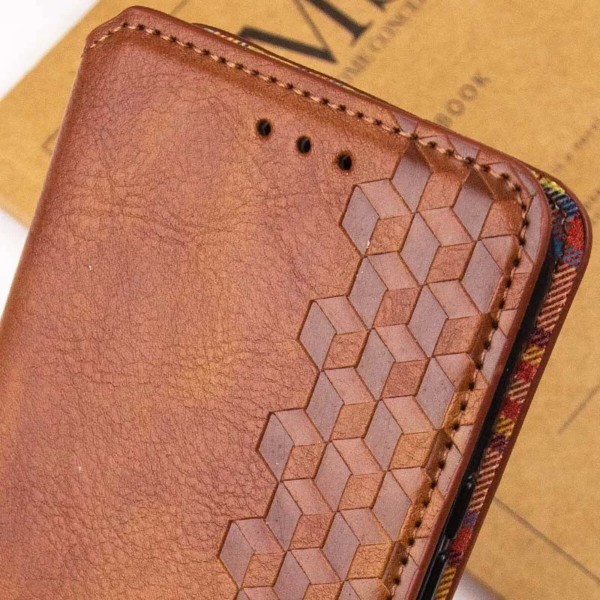 Чохол-книжка для смартфона Rubic Leather for Xiaomi Redmi Note 13 4G Brown (RUBICXiNo13Brown)