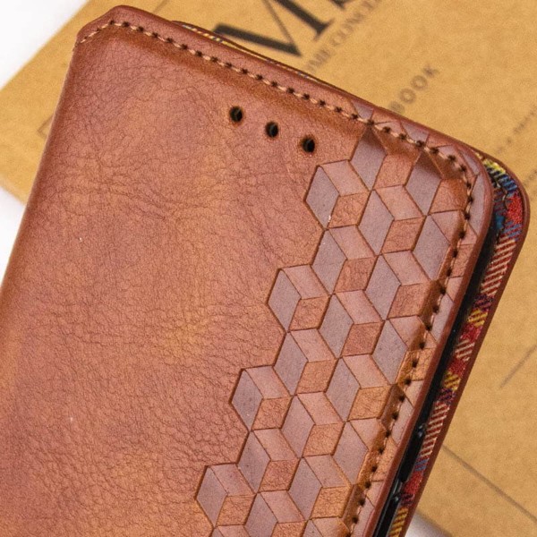Чохол-книжка для смартфона Rubic Leather for Xiaomi Redmi 13C 4G/POCO С65 Brown (RUBICXi13CBrown)