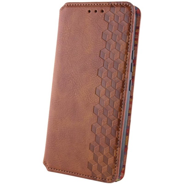 Чохол-книжка для смартфона Rubic Leather for Xiaomi Redmi 13C 4G/POCO С65 Brown (RUBICXi13CBrown)
