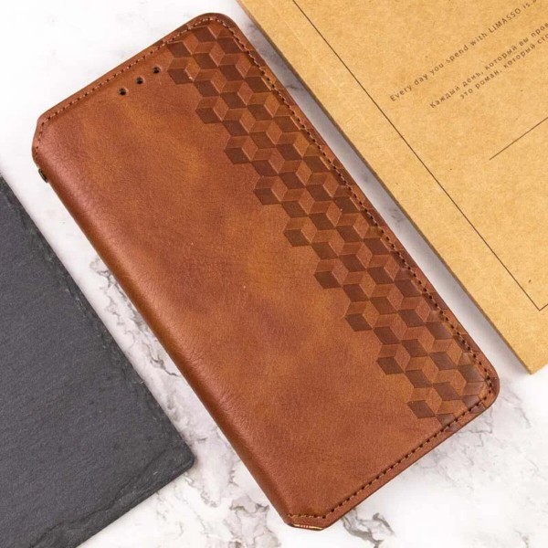 Чохол-книжка для смартфона Rubic Leather for Xiaomi Redmi Note 13 Pro 4G Brown (RUBICXiNo13PBrown)