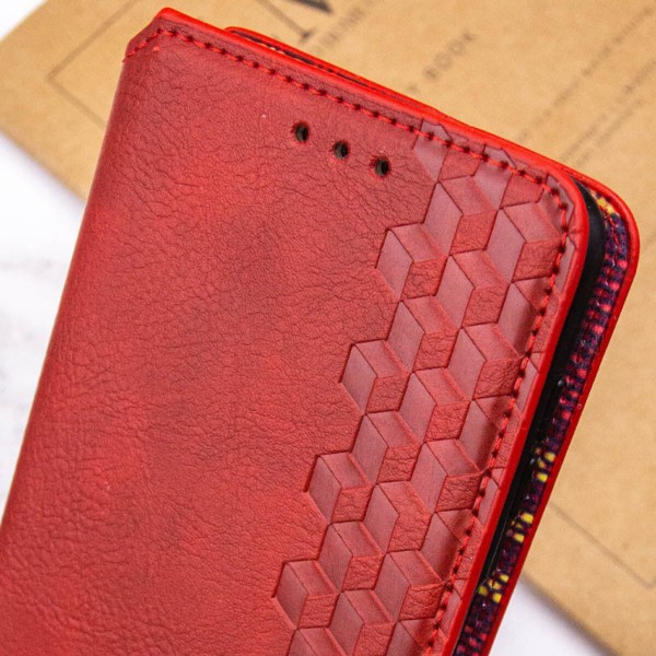 Чохол-книжка для смартфона Rubic Leather for Xiaomi Redmi Note 13 Pro 5G/POCO X6 5G Red (RUBICXiNo13P5GRed)
