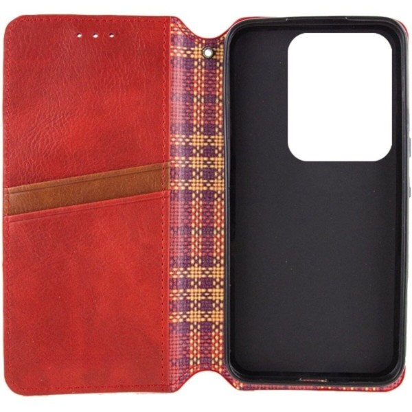 Чохол-книжка для смартфона Rubic Leather for Xiaomi Redmi Note 13 Pro 5G/POCO X6 5G Red (RUBICXiNo13P5GRed)