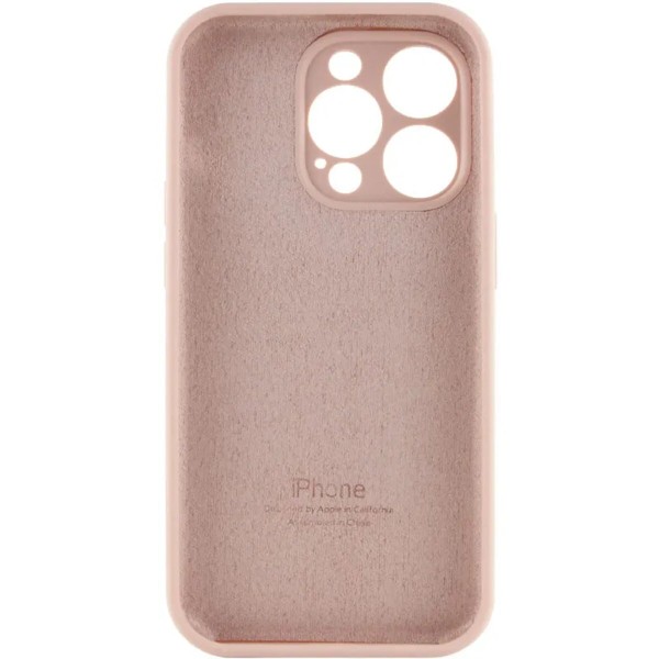 Чохол для смартфона Silicone Full Case AA Camera Protect for Apple iPhone 14 Pro Max 15,Pink Sand (FullAAi14PM-15)