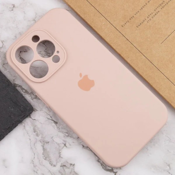 Чохол для смартфона Silicone Full Case AA Camera Protect for Apple iPhone 14 Pro Max 15,Pink Sand (FullAAi14PM-15)