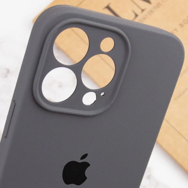 Чохол для смартфона Silicone Full Case AA Camera Protect for Apple iPhone 15 Pro Max 12,Dark Grey (FullAAi15PM-12)