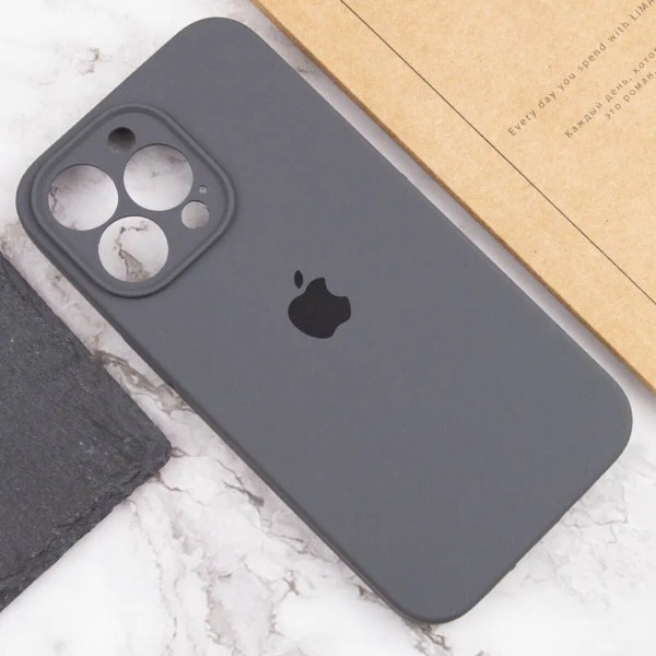 Чохол для смартфона Silicone Full Case AA Camera Protect for Apple iPhone 15 Pro Max 12,Dark Grey (FullAAi15PM-12)