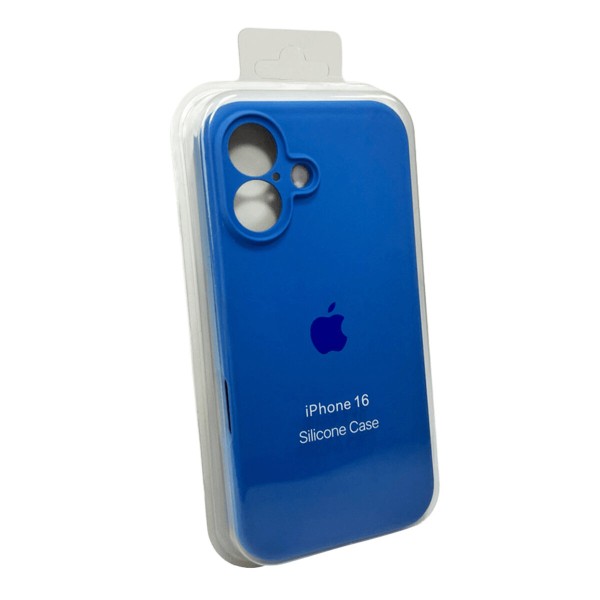 Чохол для смартфона Silicone Full Case AA Camera Protect for Apple iPhone 16 3,Royal Blue (FullAAi16-3)