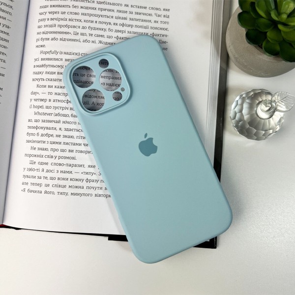 Чохол для смартфона Silicone Full Case AA Camera Protect for Apple iPhone 16 Pro 27,Mist Blue (FullAAi16P-27)