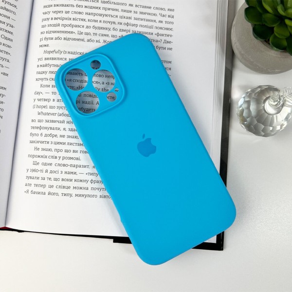 Чохол для смартфона Silicone Full Case AA Camera Protect for Apple iPhone 16 Pro 44,Light Blue (FullAAi16P-44)