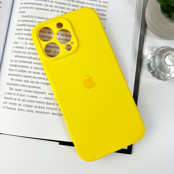 Чохол для смартфона Silicone Full Case AA Camera Protect for Apple iPhone 16 Pro 56,Sunny Yellow (FullAAi16P-56)