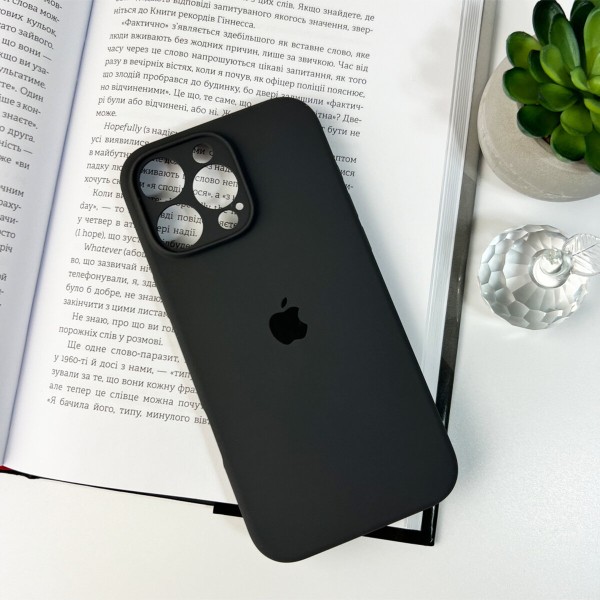Чохол для смартфона Silicone Full Case AA Camera Protect for Apple iPhone 16 Pro Max 12,Dark Grey (FullAAi16PM-12)