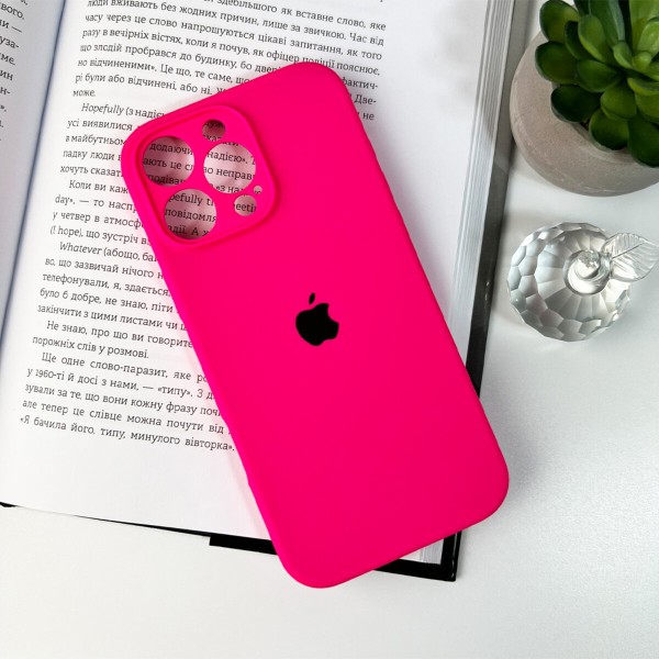Чохол для смартфона Silicone Full Case AA Camera Protect for Apple iPhone 16 Pro Max 23,Shiny Pink (FullAAi16PM-23)
