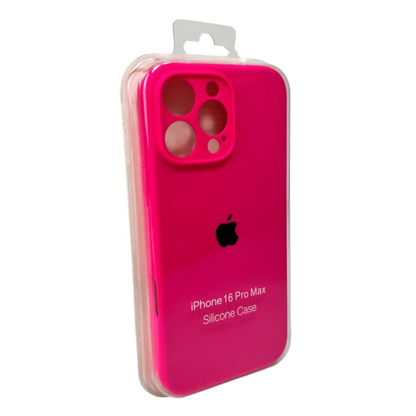 Чохол для смартфона Silicone Full Case AA Camera Protect for Apple iPhone 16 Pro Max 23,Shiny Pink (FullAAi16PM-23)