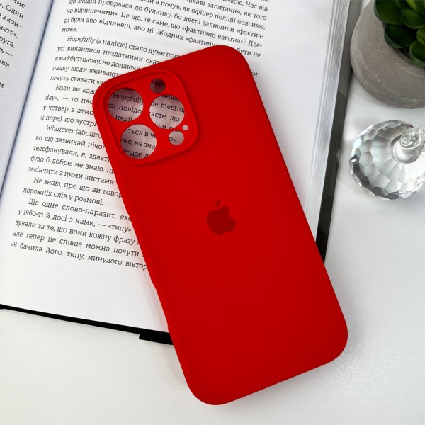 Чохол для смартфона Silicone Full Case AA Camera Protect for Apple iPhone 16 Pro Max 11,Red (FullAAi16PM-11)