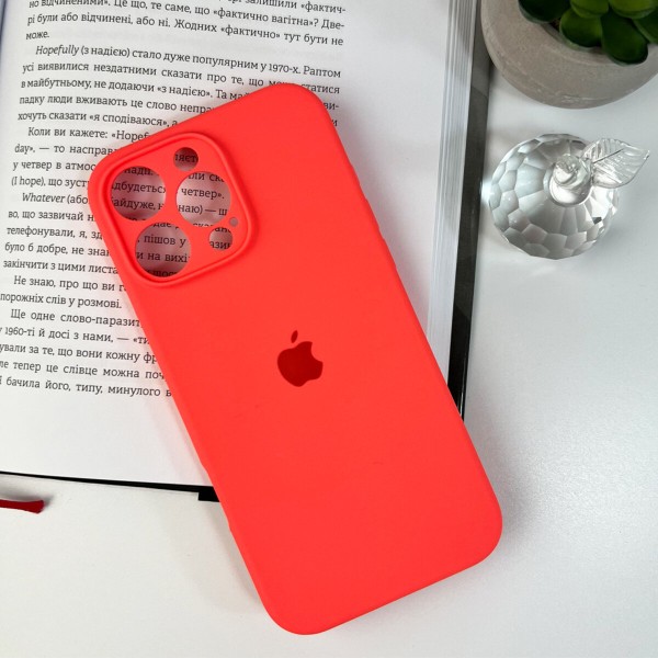 Чохол для смартфона Silicone Full Case AA Camera Protect for Apple iPhone 16 Pro Max 18,Peach (FullAAi16PM-18)