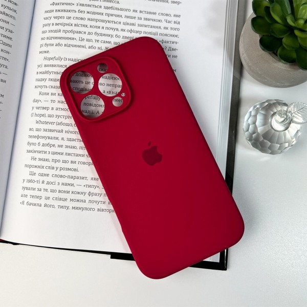 Чохол для смартфона Silicone Full Case AA Camera Protect for Apple iPhone 16 Pro Max 35,Maroon (FullAAi16PM-35)