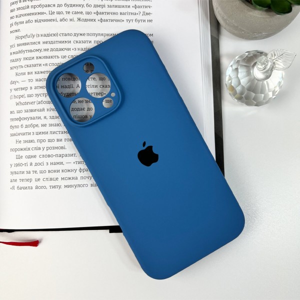 Чохол для смартфона Silicone Full Case AA Camera Protect for Apple iPhone 16 Pro Max 38,Surf Blue (FullAAi16PM-38)
