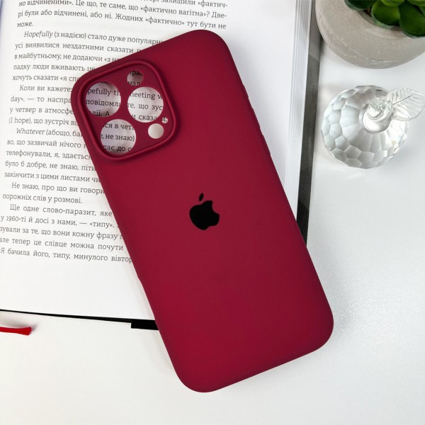 Чохол для смартфона Silicone Full Case AA Camera Protect for Apple iPhone 16 Pro Max 47,Plum (FullAAi16PM-47)