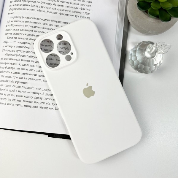 Чохол для смартфона Silicone Full Case AA Camera Protect for Apple iPhone 16 Pro Max 8,White (FullAAi16PM-8)