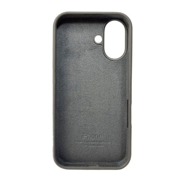 Чохол для смартфона Silicone Full Case AA Open Cam for Apple iPhone 16 12,Dark Grey (FullOpenAAi16-12)