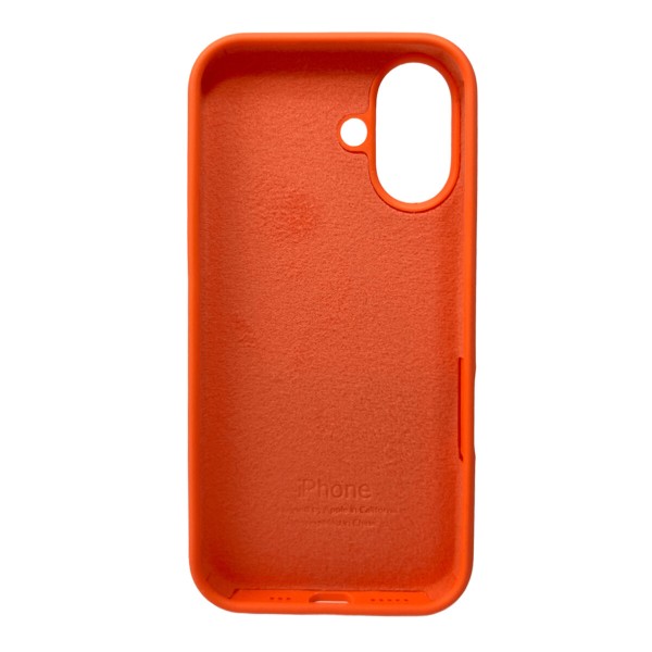 Чохол для смартфона Silicone Full Case AA Open Cam for Apple iPhone 16 52,Orange (FullOpeAAi16-52)