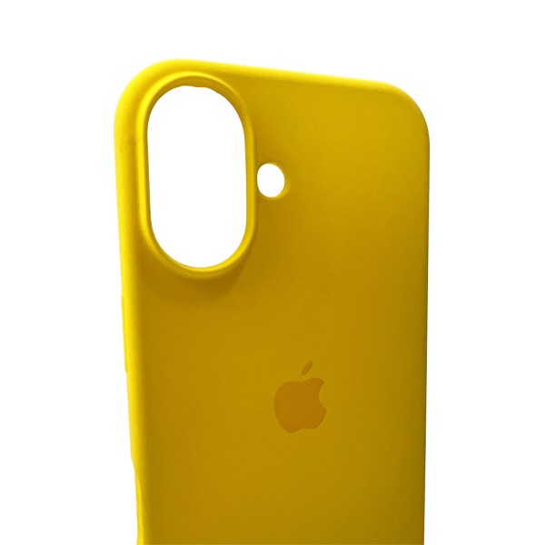 Чохол для смартфона Silicone Full Case AA Open Cam for Apple iPhone 16 56,Sunny Yellow (FullOpeAAi16-56)