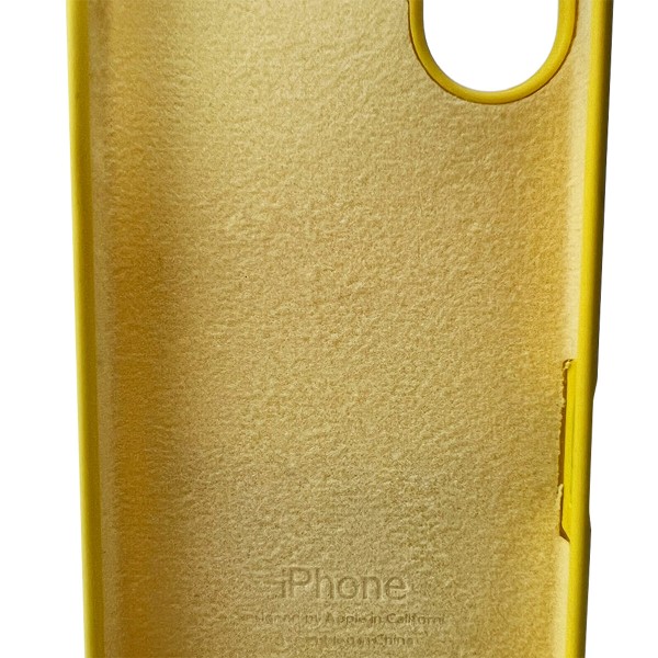 Чохол для смартфона Silicone Full Case AA Open Cam for Apple iPhone 16 56,Sunny Yellow (FullOpeAAi16-56)