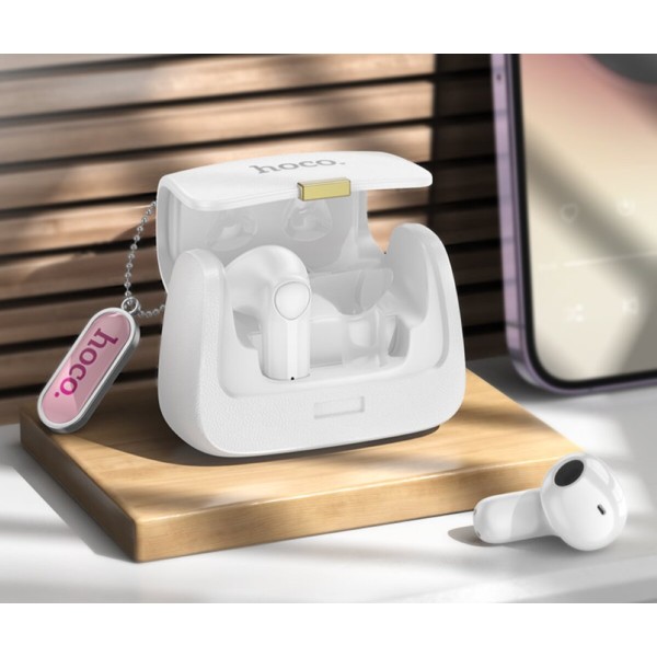 Бездротові навушники HOCO DES35 Dawn handbag BT headset White (6942007613125)