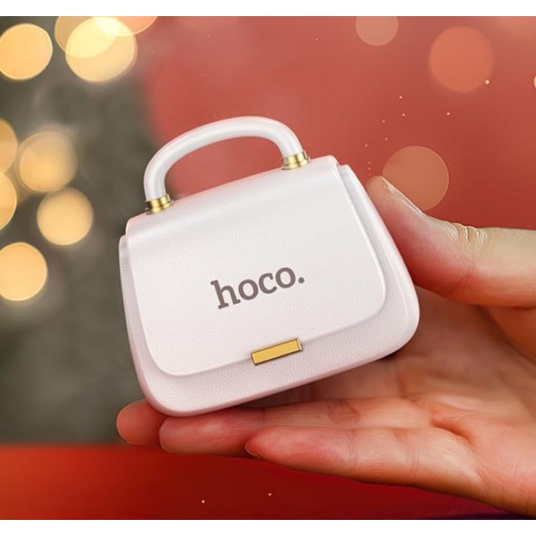 Бездротові навушники HOCO DES35 Dawn handbag BT headset White (6942007613125)