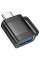 Адаптер HOCO UA31C Type-C male to USB female OTG adapter Black (6942007628129)