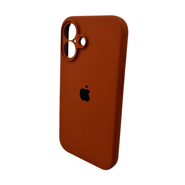Чохол для смартфона Silicone Full Case AA Camera Protect for Apple iPhone 16 42,Saddle Brown (FullAAi16-42)