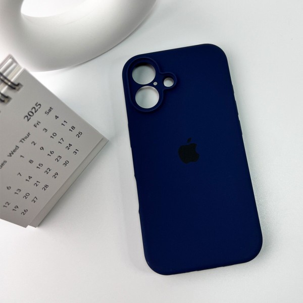 Чохол для смартфона Silicone Full Case AA Camera Protect for Apple iPhone 16 55,Mid Black (FullAAi16-55)