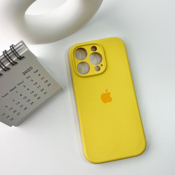 Чохол для смартфона Silicone Full Case AA Camera Protect for Apple iPhone 16 Pro 4,Yellow (FullAAi16P-4)
