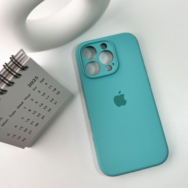 Чохол для смартфона Silicone Full Case AA Camera Protect for Apple iPhone 16 Pro 17,Sea Blue (FullAAi16P-17)