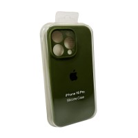 Чохол для смартфона Silicone Full Case AA Camera Protect for Apple iPhone 16 Pro 29,Army Green (FullAAi16P-29)