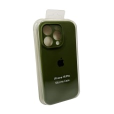 Чохол для смартфона Silicone Full Case AA Camera Protect for Apple iPhone 16 Pro 29,Army Green (FullAAi16P-29)