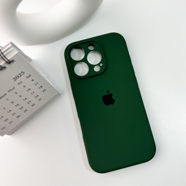 Чохол для смартфона Silicone Full Case AA Camera Protect for Apple iPhone 16 Pro 31,Dark Green (FullAAi16P-31)