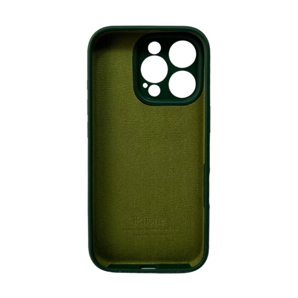 Чохол для смартфона Silicone Full Case AA Camera Protect for Apple iPhone 16 Pro 31,Dark Green (FullAAi16P-31)