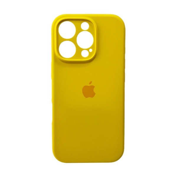 Чохол для смартфона Silicone Full Case AA Camera Protect for Apple iPhone 16 Pro 33,Canary Yellow (FullAAi16P-33)