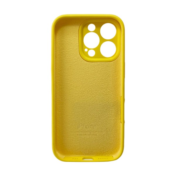 Чохол для смартфона Silicone Full Case AA Camera Protect for Apple iPhone 16 Pro 33,Canary Yellow (FullAAi16P-33)